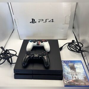 PS4 Playstation 4 CUH-1215A Console 2 Wireless Controllers And Battlefront Teste
